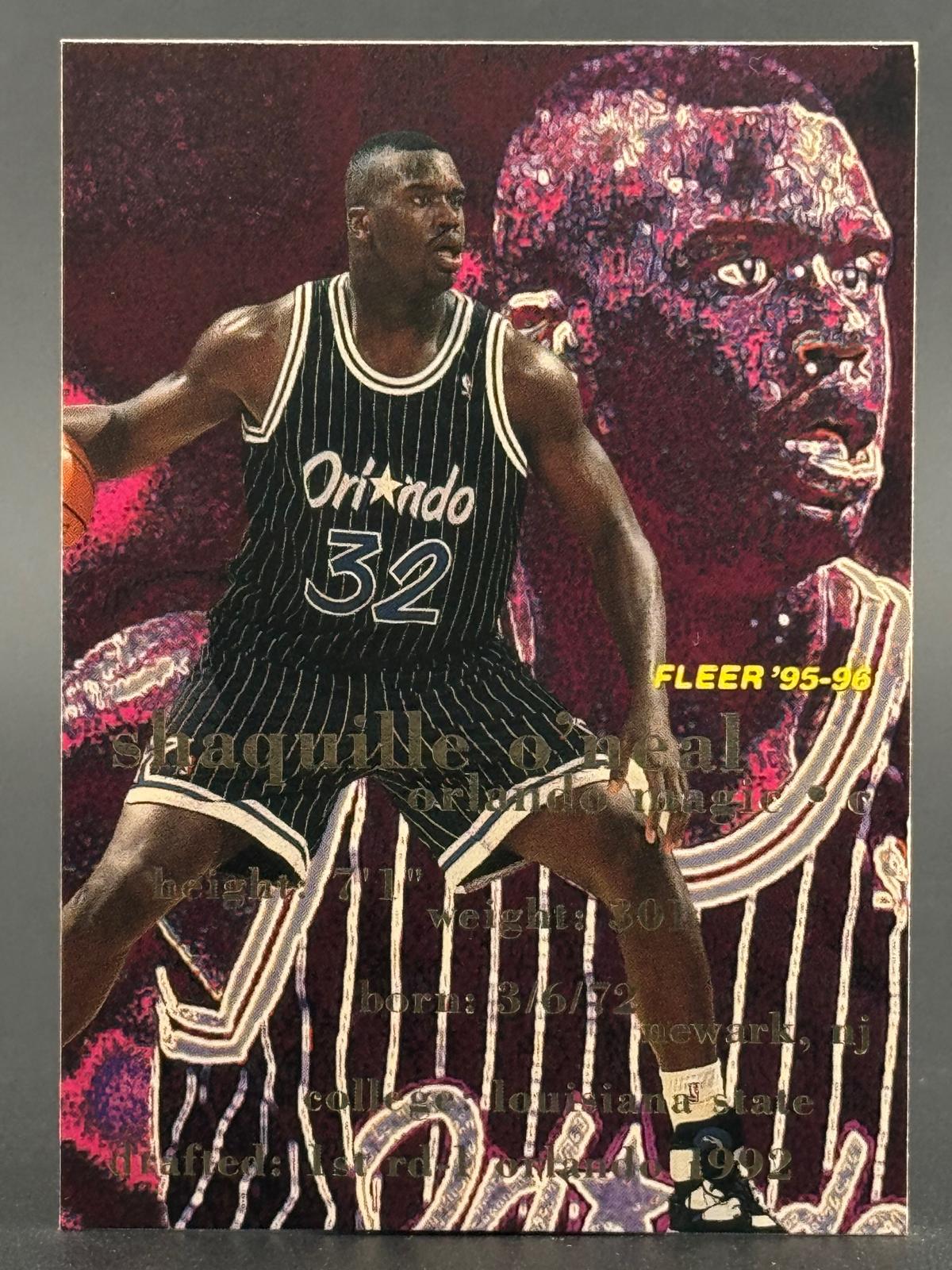 Shaquille O'Neal 1995-96 Fleer #130 front