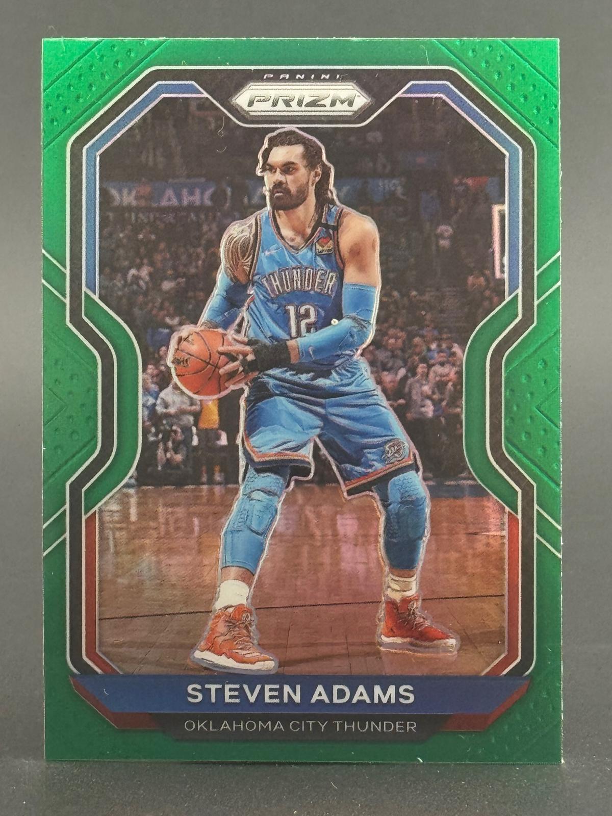 Steven Adams 2020-21 Panini Prizm #110 Green Prizm front