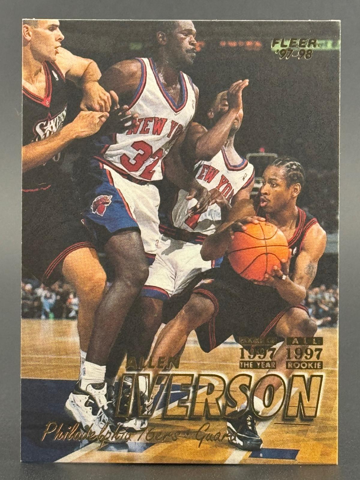Allen Iverson 1997-98 Fleer #300 front