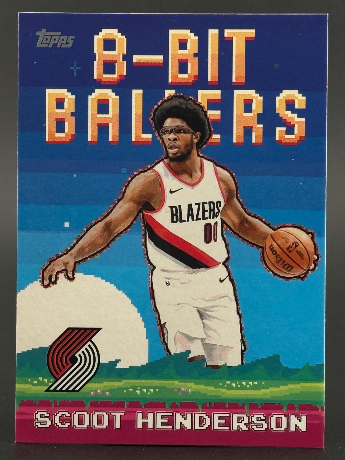 Scoot Henderson 2025-26 Topps 8-Bit Ballers #8B-14 front