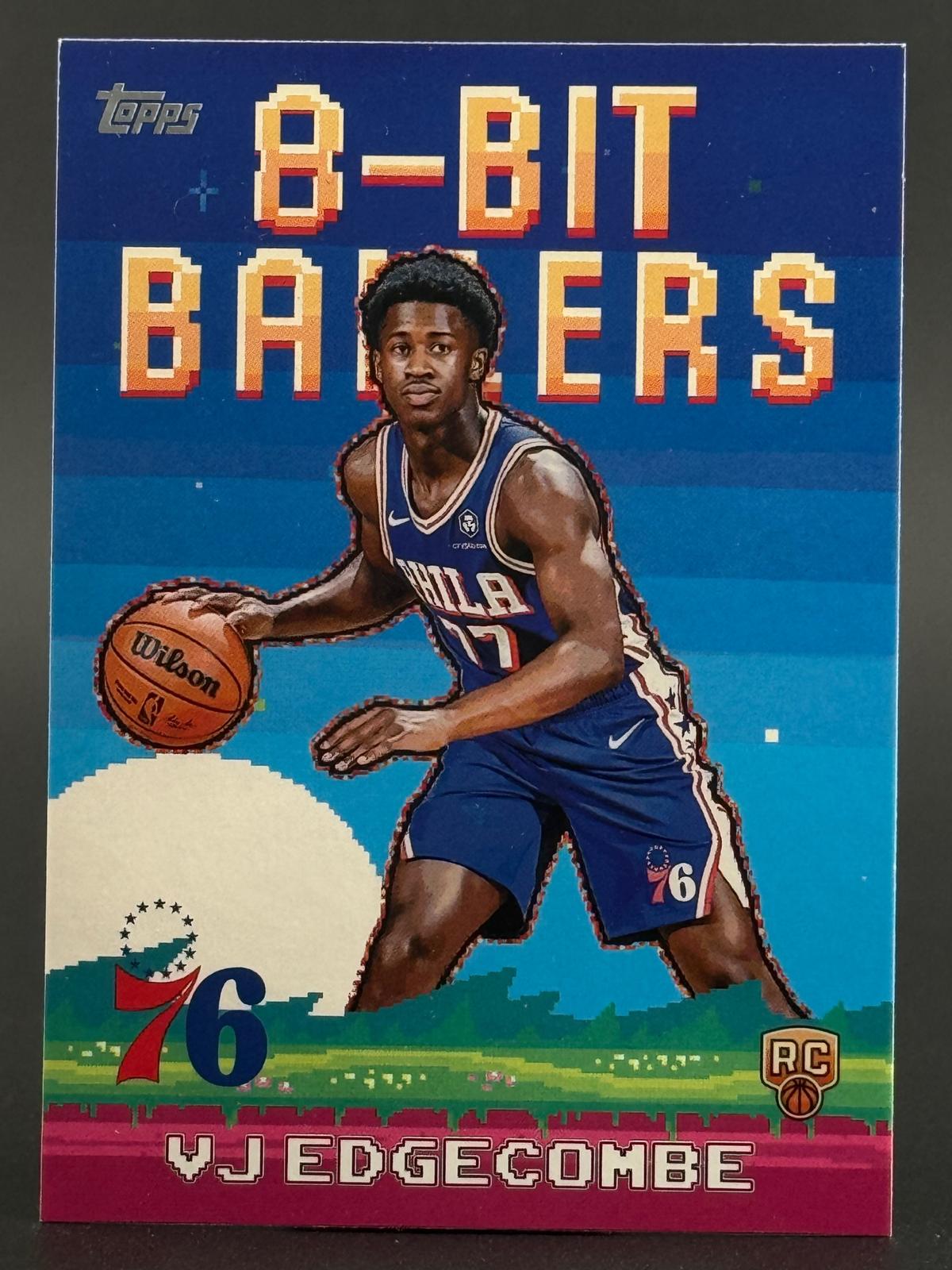 VJ Edgecombe 2025-26 Topps 8-Bit Ballers #8B-33 front