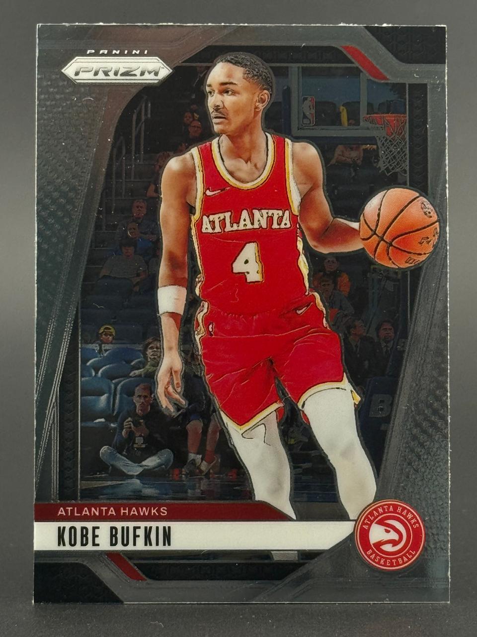 Kobe Bufkin 2023-24 Panini Prizm basketball card, Atlanta Hawks.