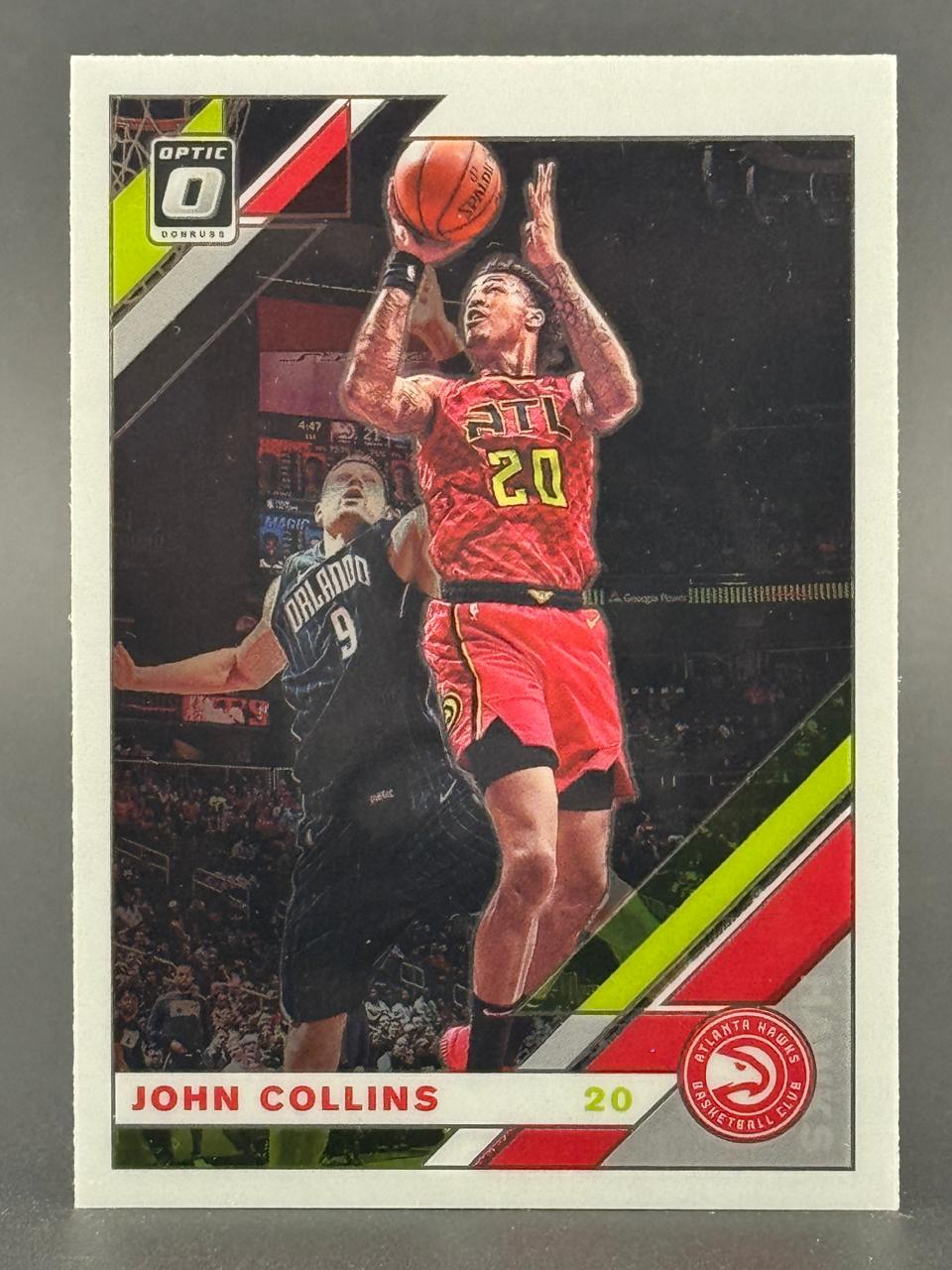 John Collins 2018-19 Donruss Optic basketball card #20.