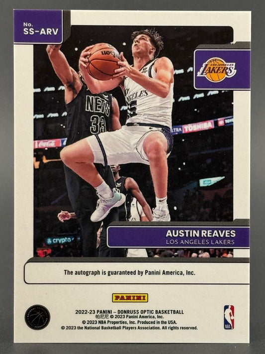 2022-23 Panini Donruss Optic Austin Reaves basketball card #SS-ARV.