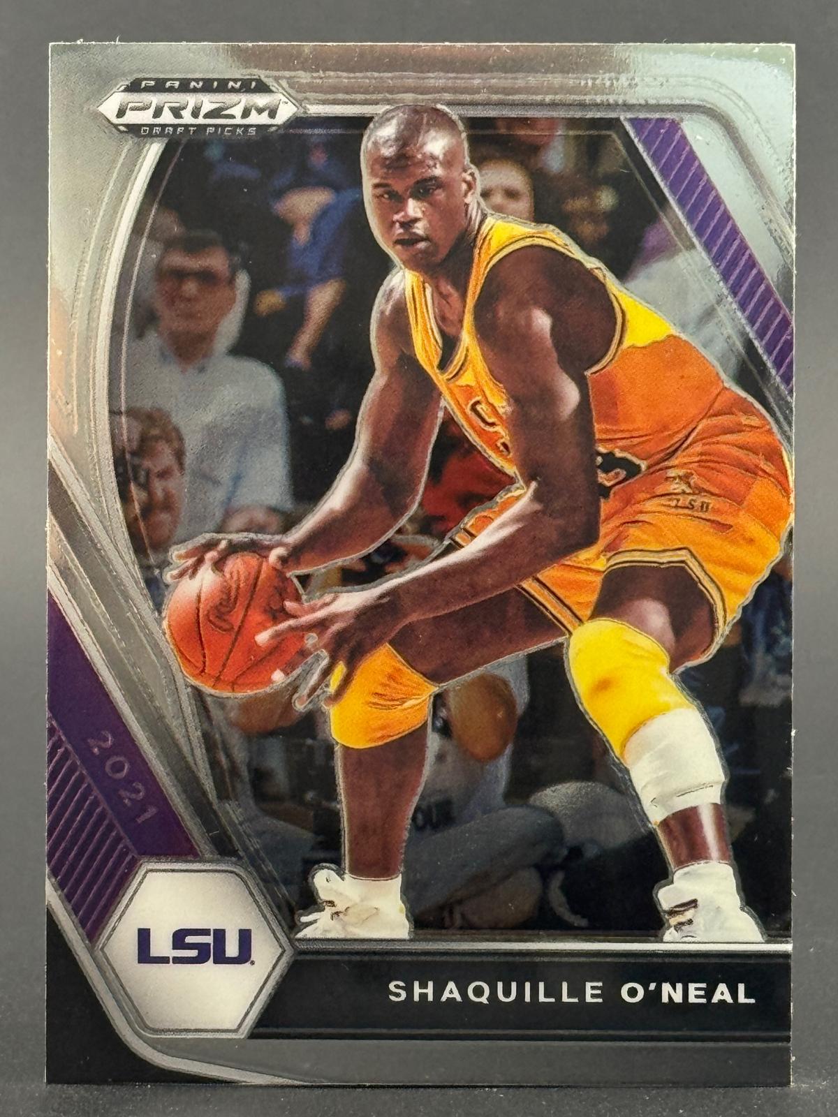 Shaquille O'Neal 2021 Panini Prizm Draft Picks Red White Blue #84 front