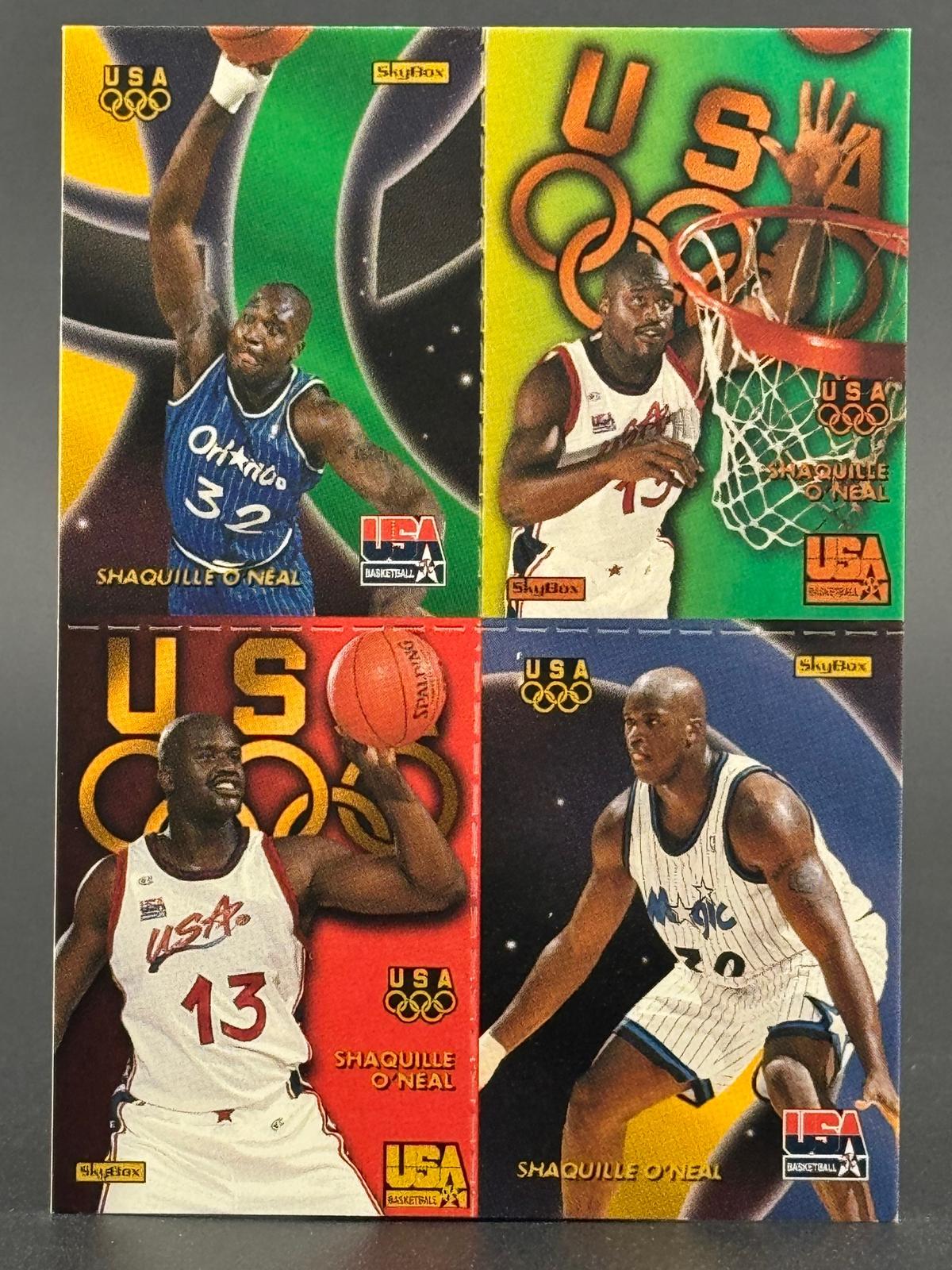 Shaquille O'Neal 1996 SkyBox USA Quads #Q7 front