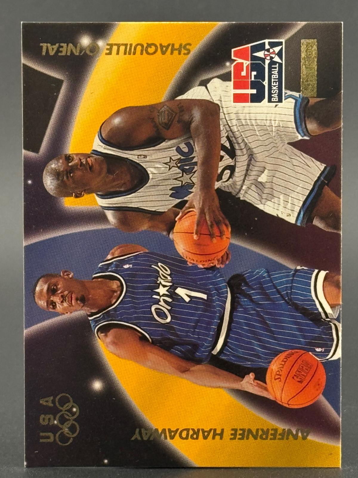 Shaquille O'Neal / Anfernee Hardaway 1996 SkyBox USA #55 front
