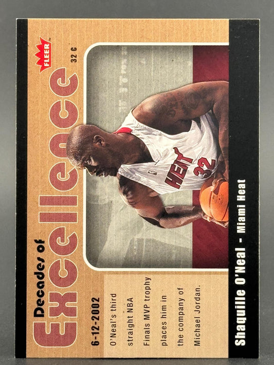 Shaquille O'Neal 2007-08 Fleer Decades of Excellence #12 front