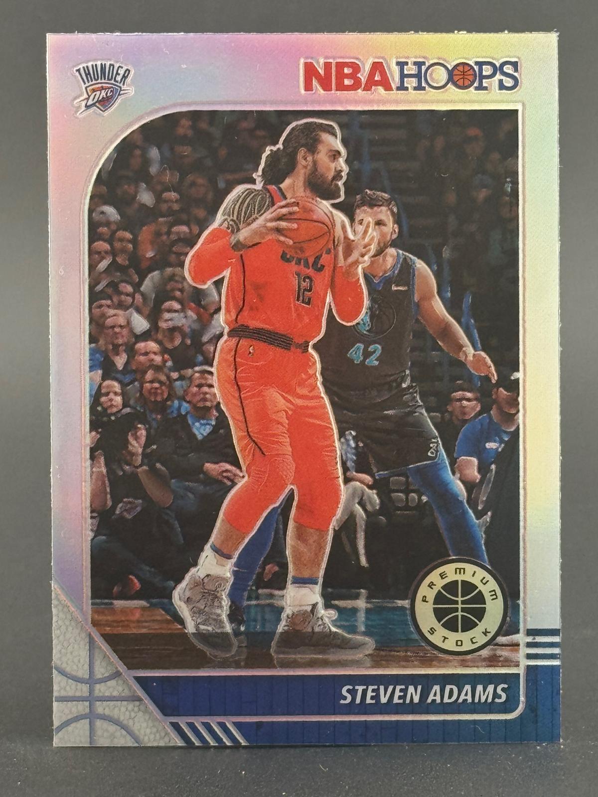 Steven Adams 2019-20 Hoops Premium Stock #130  Prizms Silver front