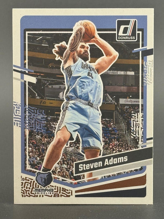 Steven Adams 2023-24 Donruss #158 Silver Press Proof front