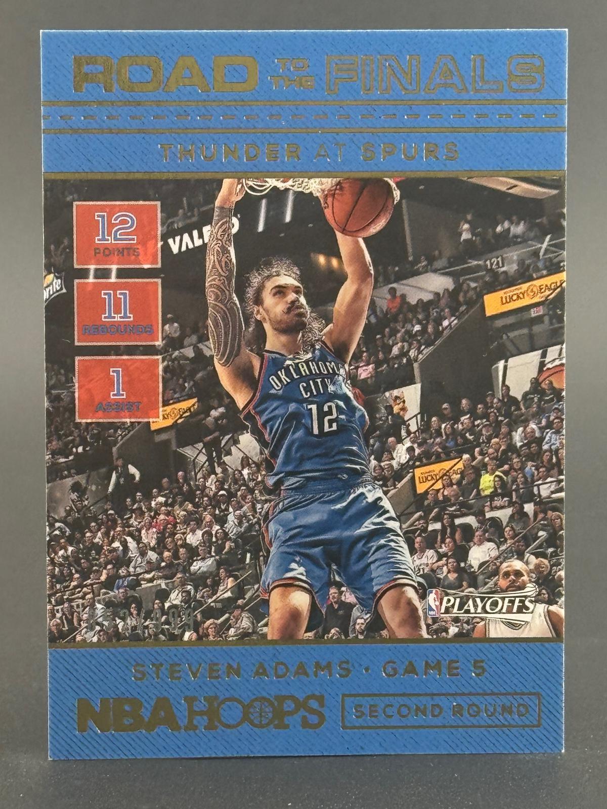 Steven Adams 2016-17 Hoops #65  Road to the Finals Numbered /999 front