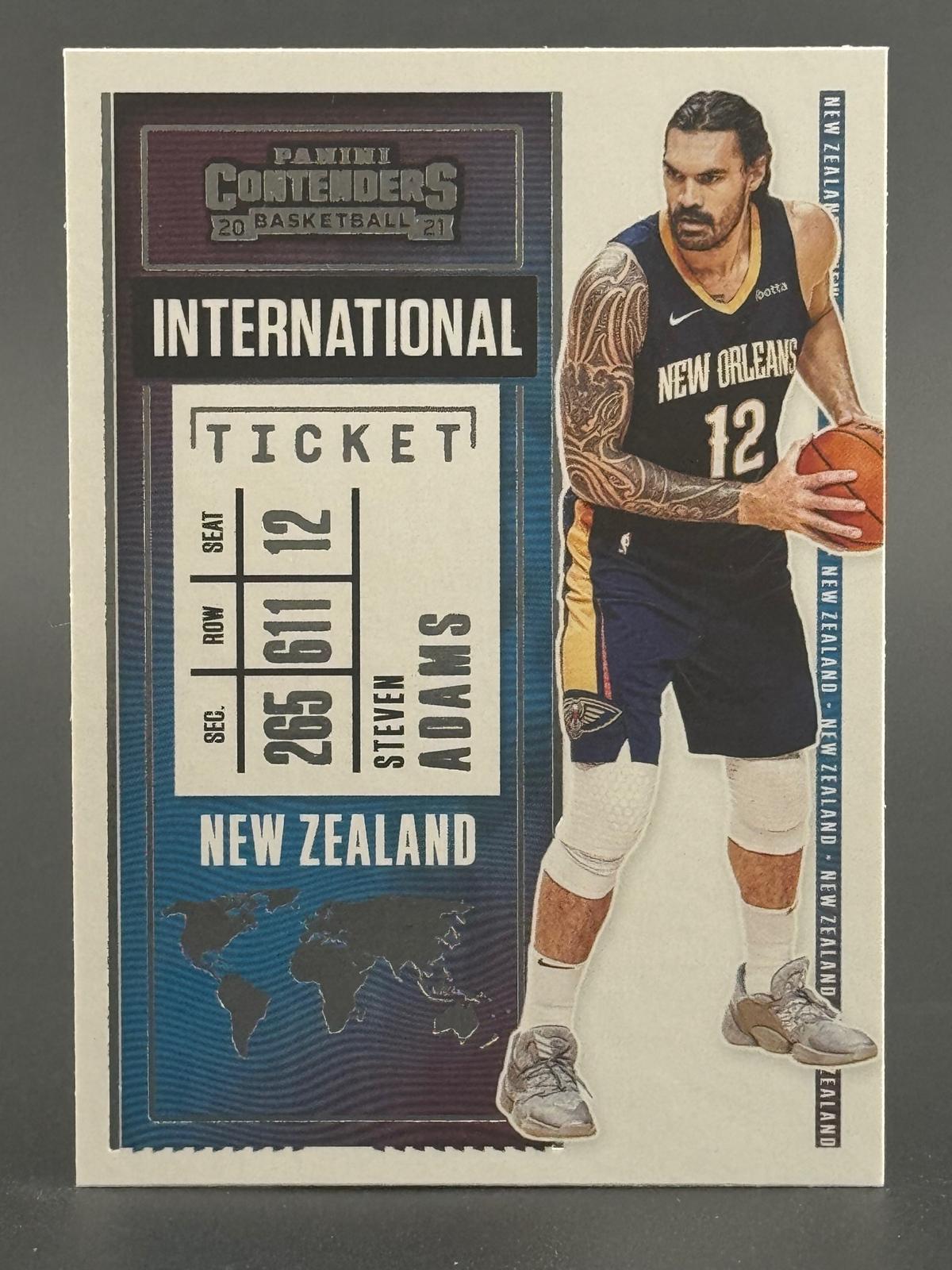 Steven Adams 2020-21 Panini Contenders #24  International Ticket New Zealand front