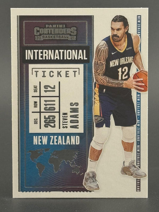 Steven Adams 2020-21 Panini Contenders #24  International Ticket New Zealand front