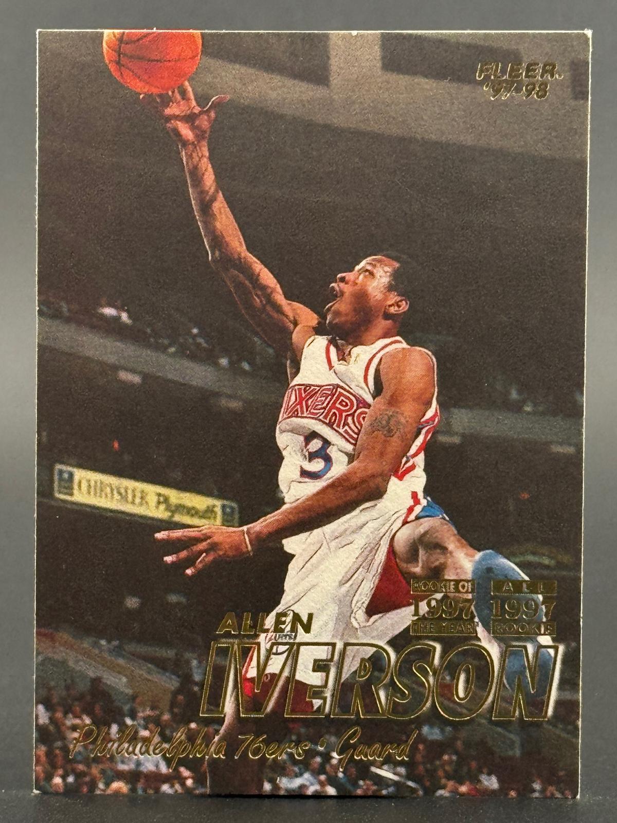 Allen Iverson 1997-98 Fleer #3 Traditions Crystal front