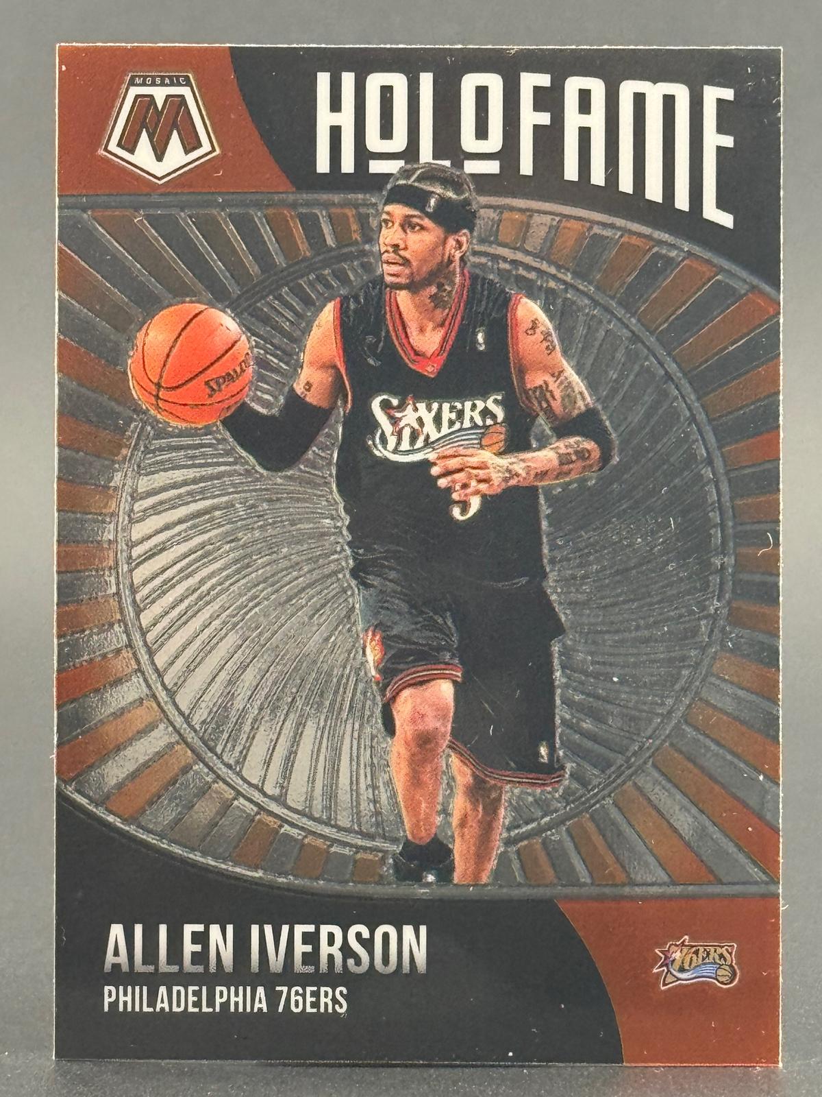 Allen Iverson 2020-21 Panini Mosaic #1 HoloFame front
