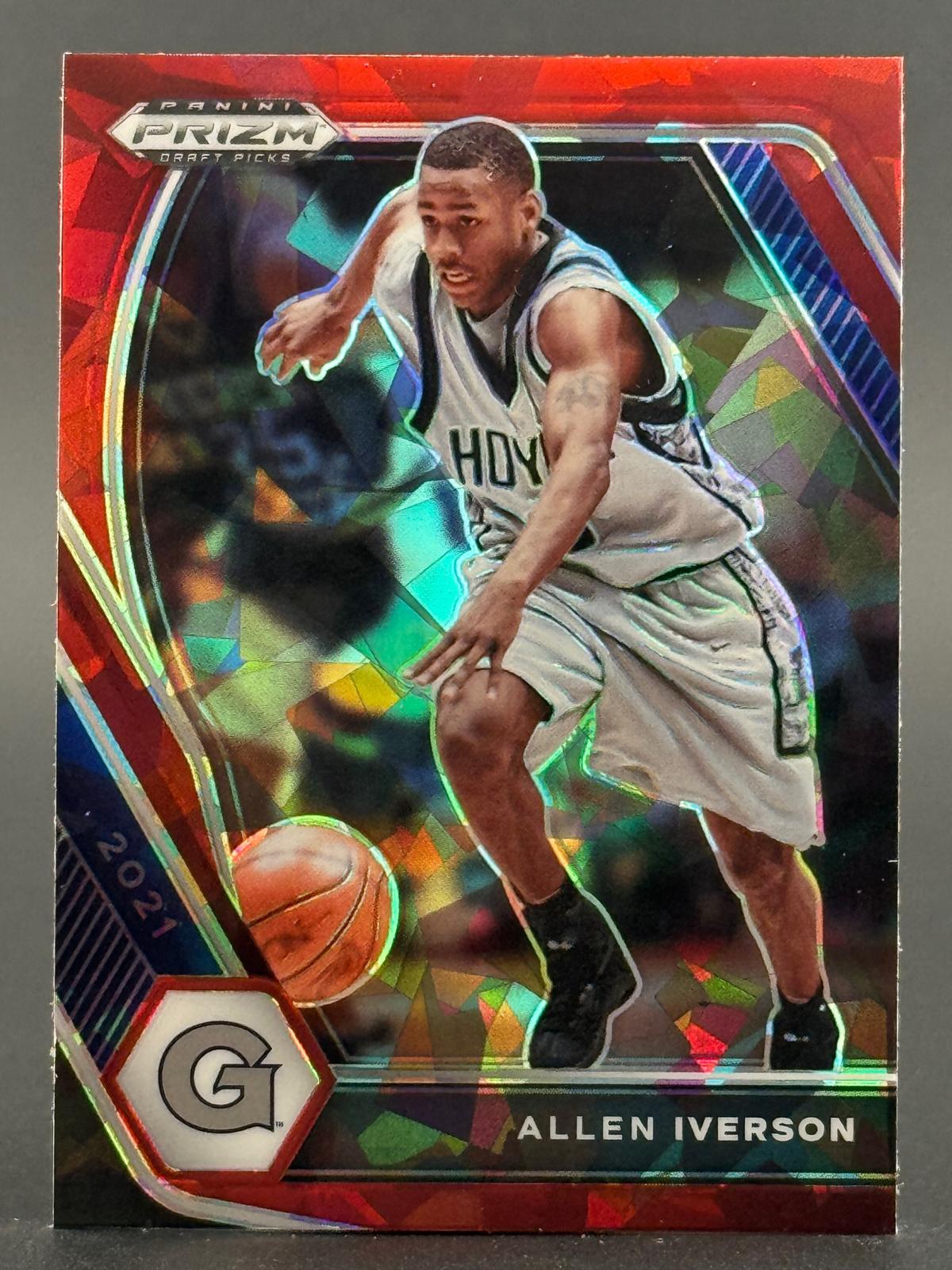 Allen Iverson 2021 Panini Prizm Draft Picks #85 Cracked Ice front