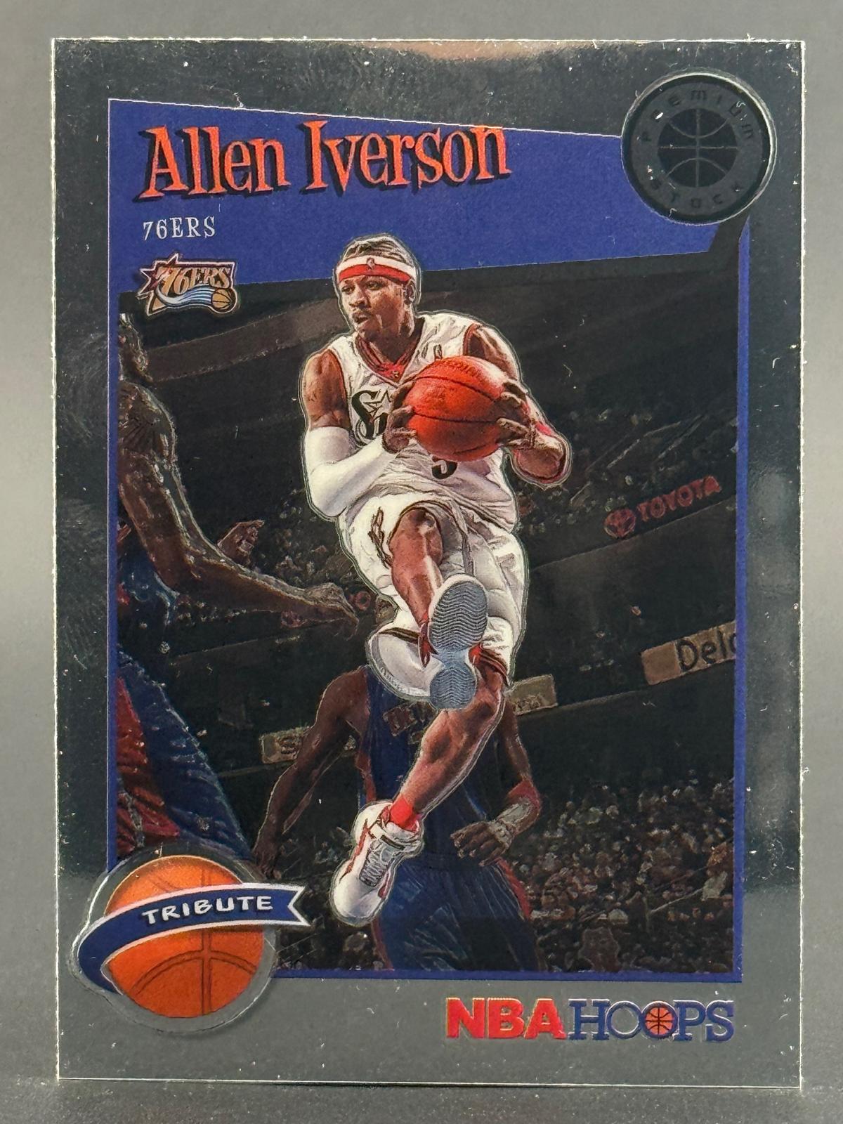 Allen Iverson 2019-20 Hoops Premium Stock #285 front