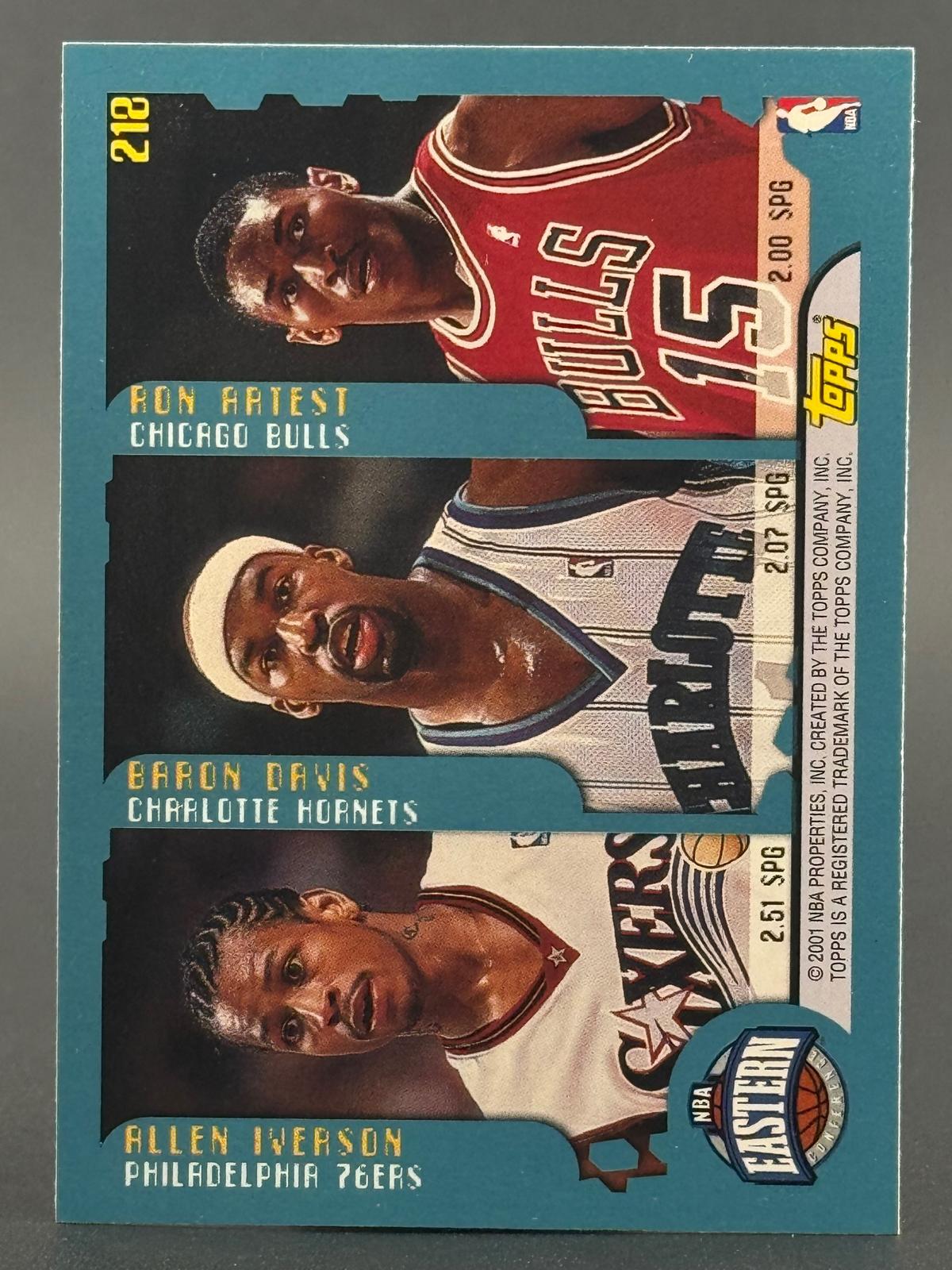 Allen Iverson 2001 Topps #212 League Leaders front