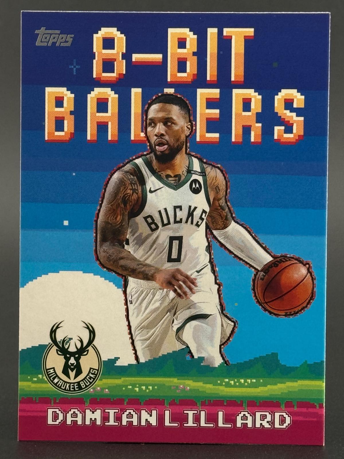 Damian Lillard 2025-26 Topps 8-Bit Ballers #8B-8 front