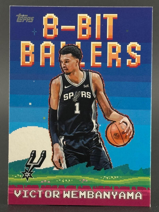 Victor Wembanyama 2025-26 Topps 8-Bit Ballers #8B-4 front