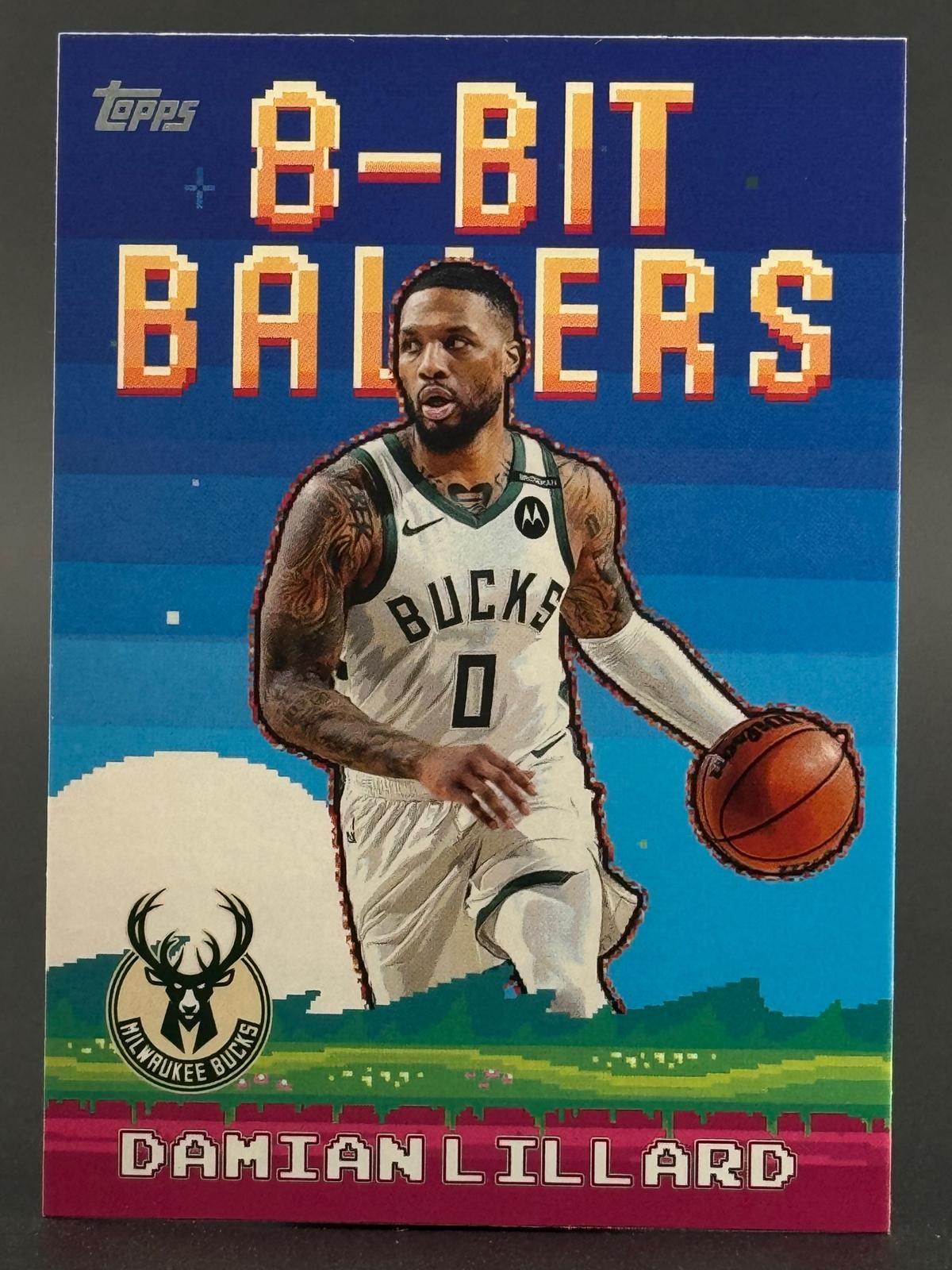 Damian Lillard 2025-26 Topps 8-Bit Ballers #8B-8 front