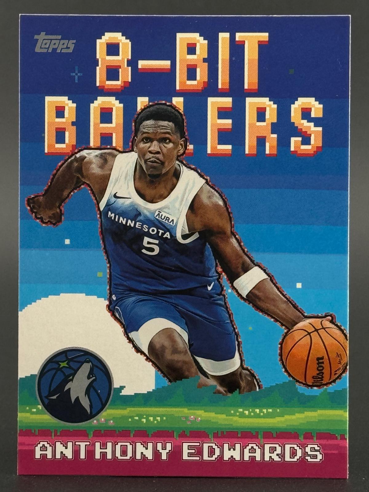 Anthony Edwards 2025-26 Topps 8-Bit Ballers #8B-18 front