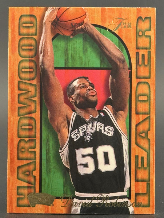 David Robinson 1995-96 Fleer #24  Flair Hardwood Leader Numbered /27 front