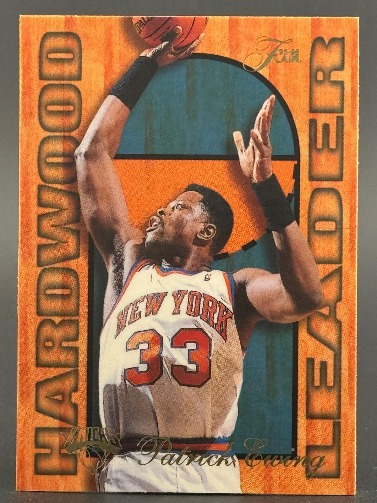 Patrick Ewing 1995-96 Fleer #18  Flair Hardwood Leader Numbered /27 front