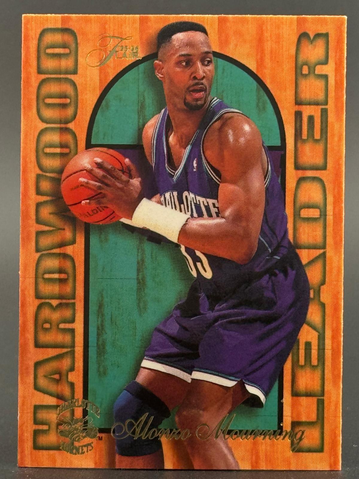 Alonzo Mourning 1995-96 Fleer #3 Flair Hardwood Leader Numbered /27 front