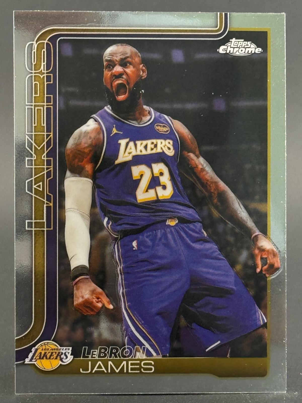LeBron James 2025-26 Topps Chrome Update #1 LeBron James front
