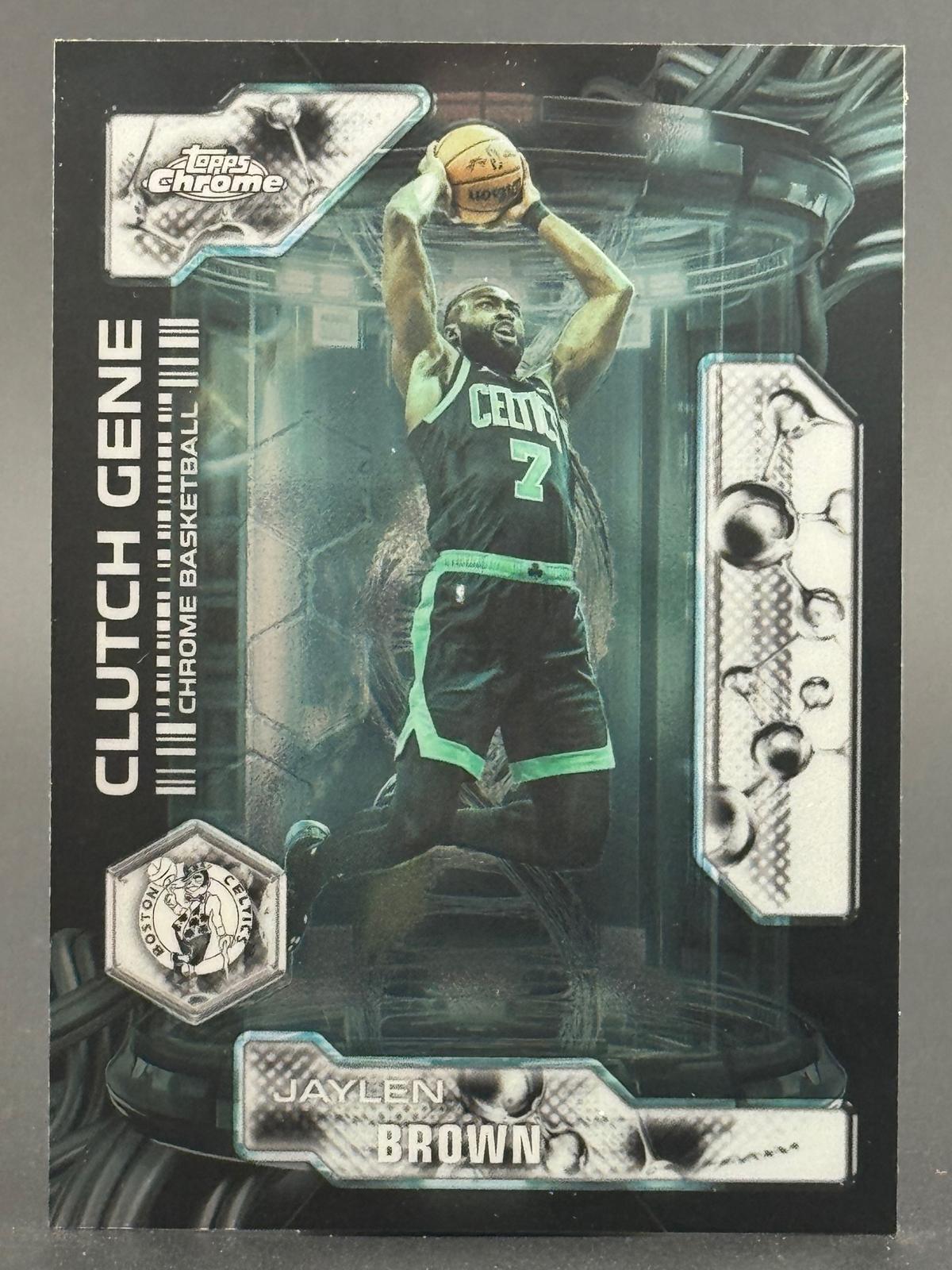 Jaylen Brown 2025-26 Topps Chrome Update #CG-10 Jaylen Brown Clutch Gene front
