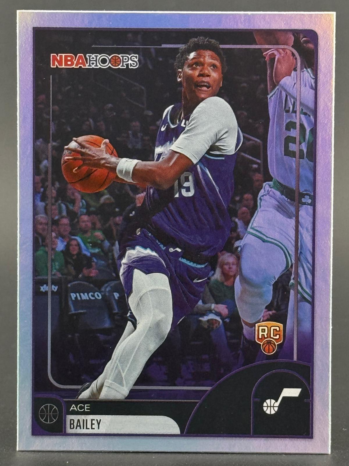 Ace Bailey 2025-26 Hoops #38 Ace Bailey Holo front