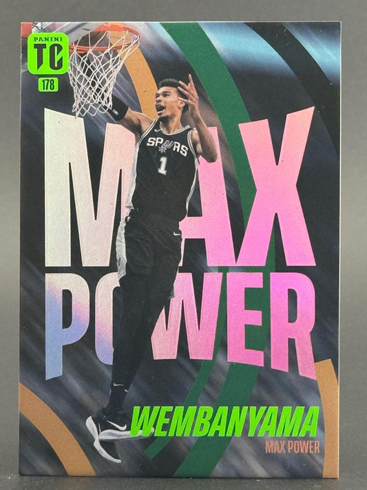 2025 Panini Top Class #178 Victor Wembanyama Max Power Holo front