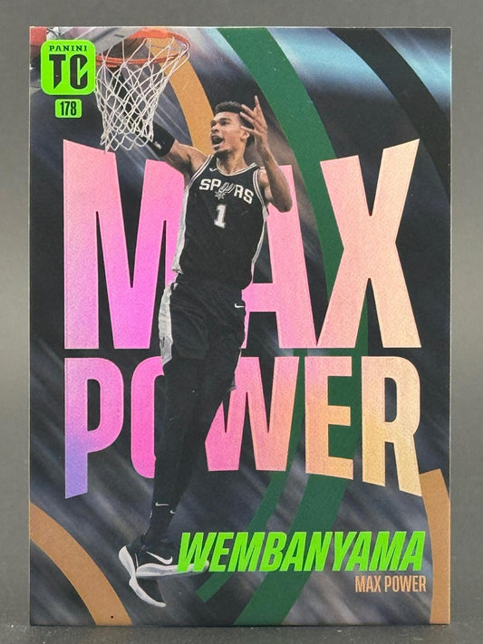 2025 Panini Top Class #178 Victor Wembanyama Max Power Holo front
