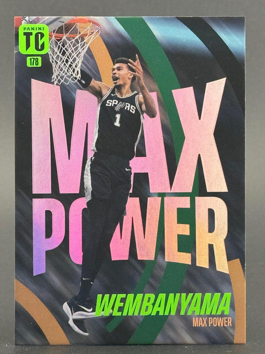 2025 Panini Top Class #178 Victor Wembanyama Max Power Holo front