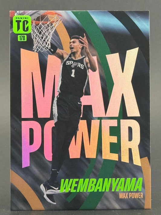 2025 Panini Top Class #178 Victor Wembanyama Max Power Holo front