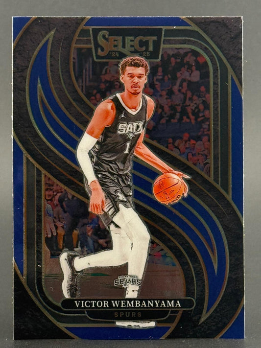 2024-25 Panini Select #102 Victor Wembanyama Blue (Retail) front