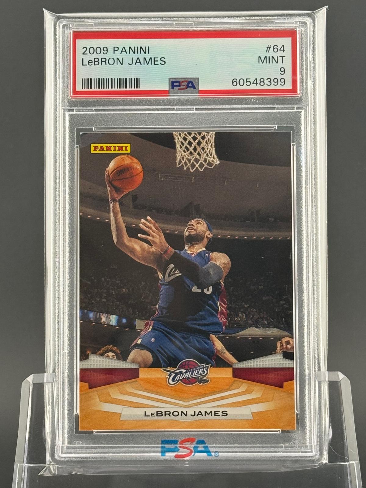 LeBron James 2009 2009-10 Panini #64 PSA 9 front