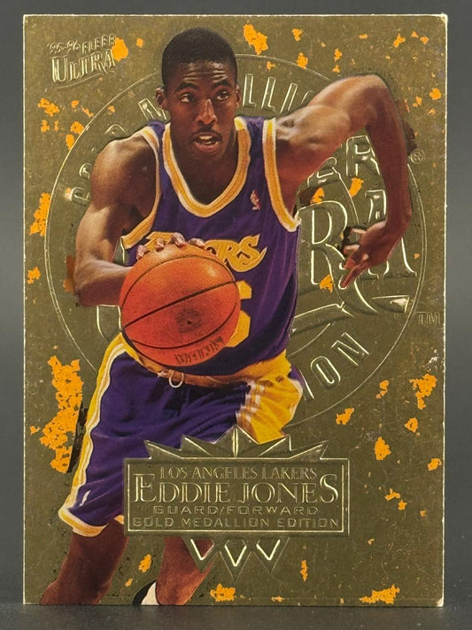 1995-96 Fleer Ultra Gold Medallion Eddie Jones basketball card, #N/A.