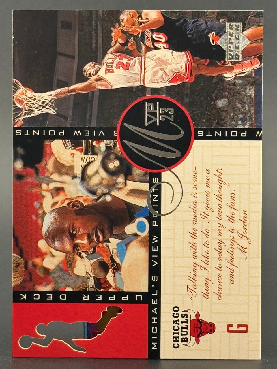 Michael Jordan 1997-98 Upper Deck Michael's View Points card #VP23.