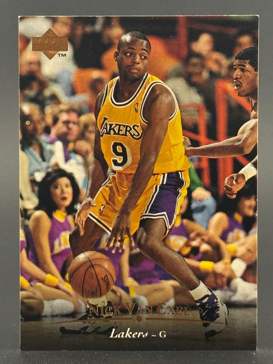 1993-94 Upper Deck Nick Van Exel Lakers basketball card, #9.