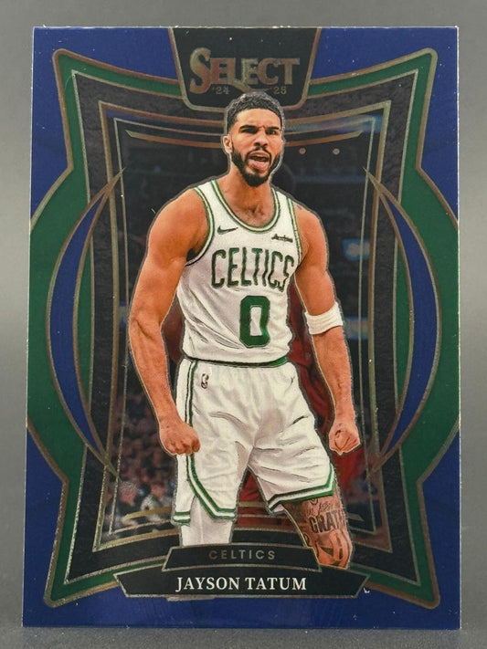 2024-25 Select Jayson Tatum Boston Celtics basketball trading card.