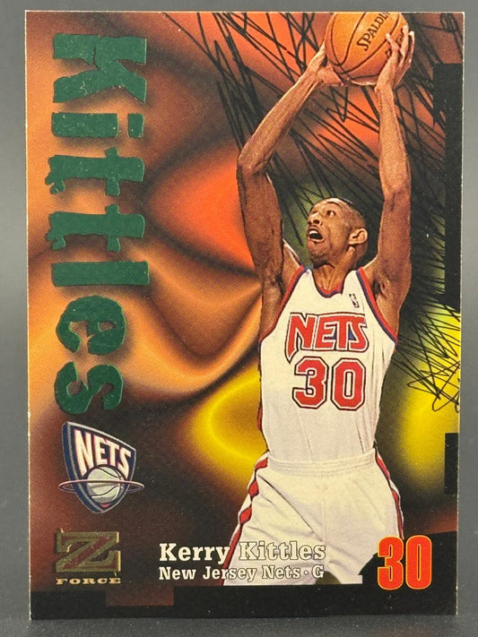 Kerry Kittles 1996-97 Z-Force basketball trading card, New Jersey Nets #30.
