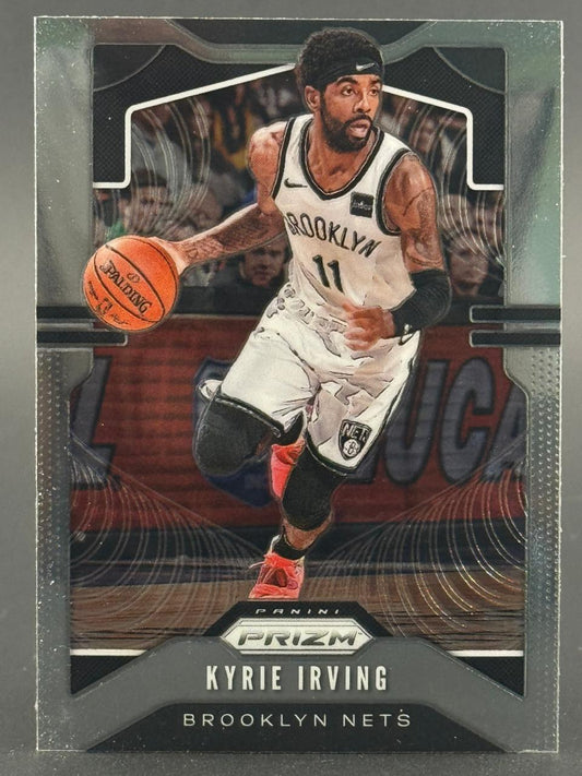 Kyrie Irving 2019-20 Panini Prizm Brooklyn Nets basketball card.
