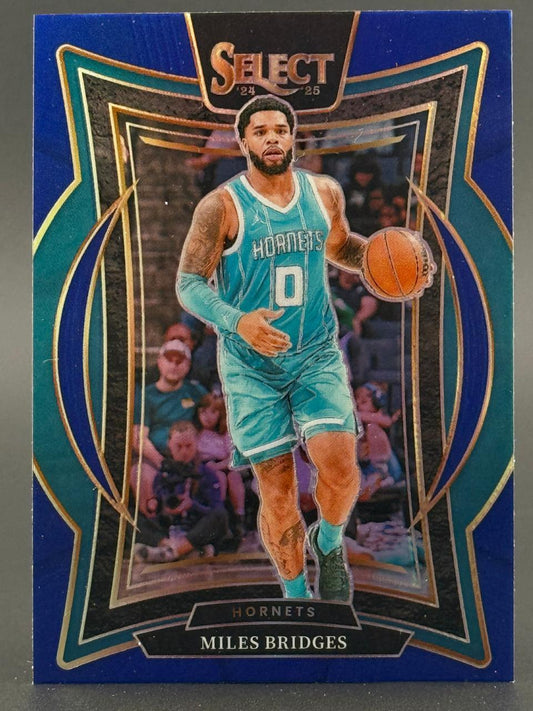 2024-25 Select Miles Bridges Hornets basketball card.