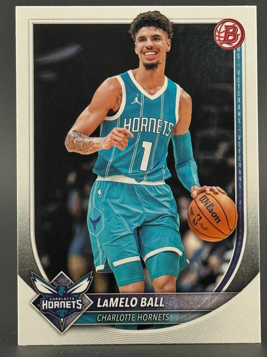 LaMelo Ball Charlotte Hornets basketball card.