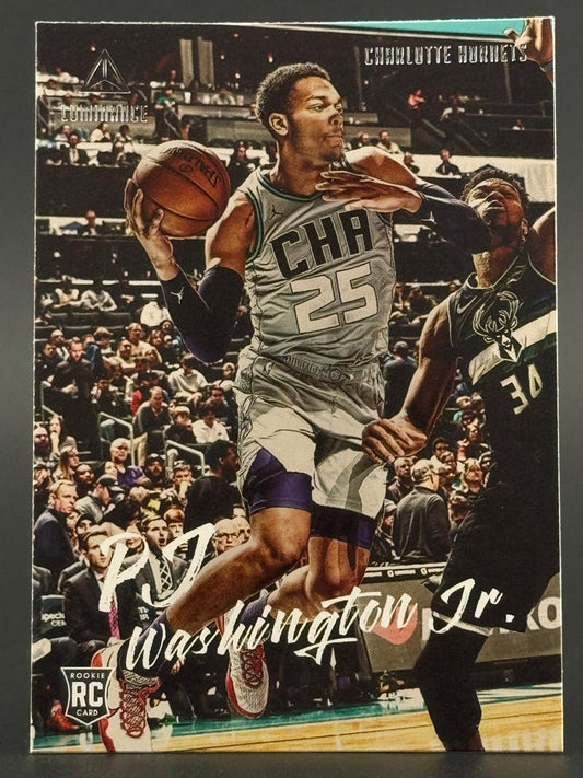 2019-20 Panini Luminance PJ Washington Jr. RC trading card.