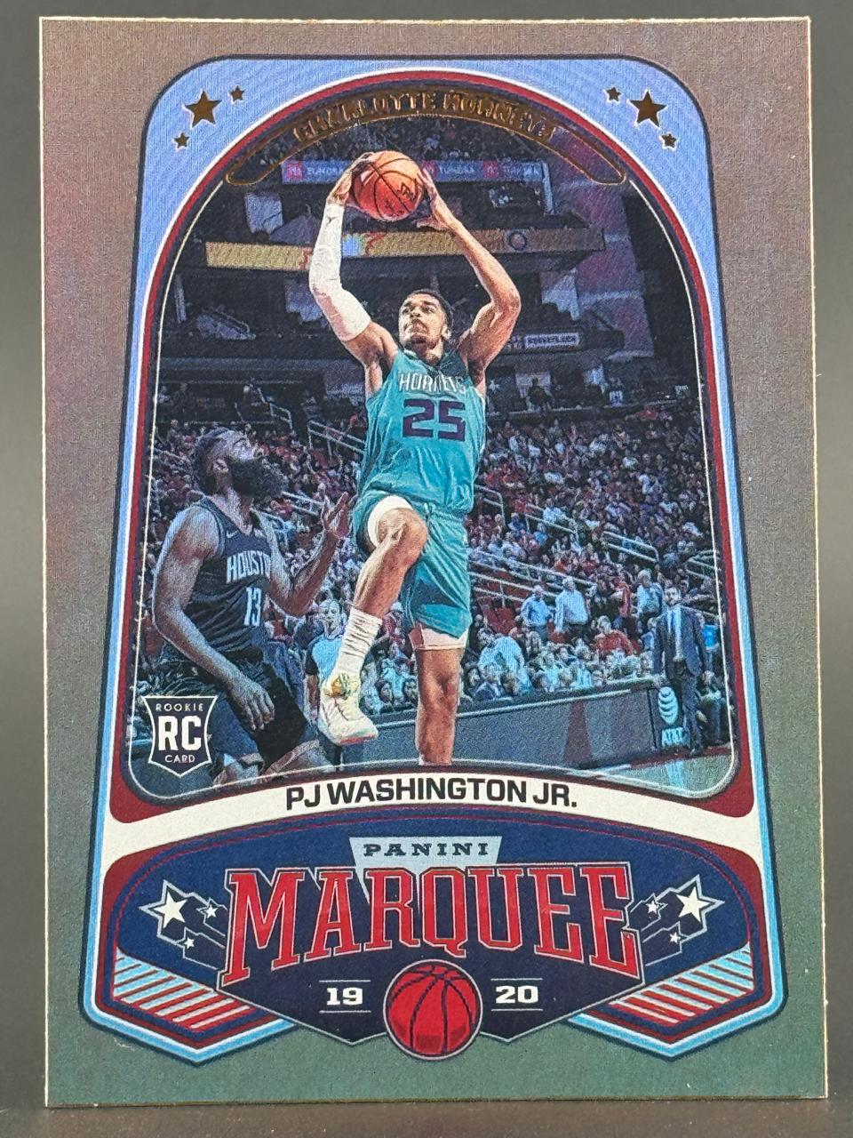 2019-20 Panini Marquee PJ Washington Jr. rookie trading card #25.