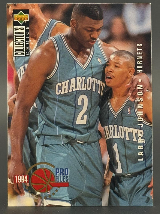 1994 Upper Deck Collector's Choice Larry Johnson basketball card.