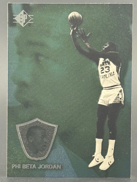 Michael Jordan 1993 Upper Deck SP "Phi Beta Jordan" insert card.